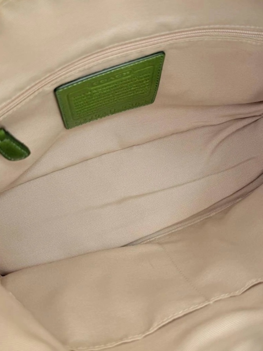 Coach Vintage Y2K 9363 Green Signature Soho East West Duffle Shoulder Bag Rare - Picture 10 of 12